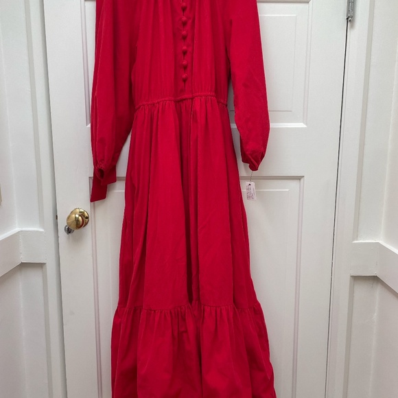 Seraphina "Winter Nehru" Pinwale Corduroy Maxi Dress, UK16/US12 - Picture 4 of 9